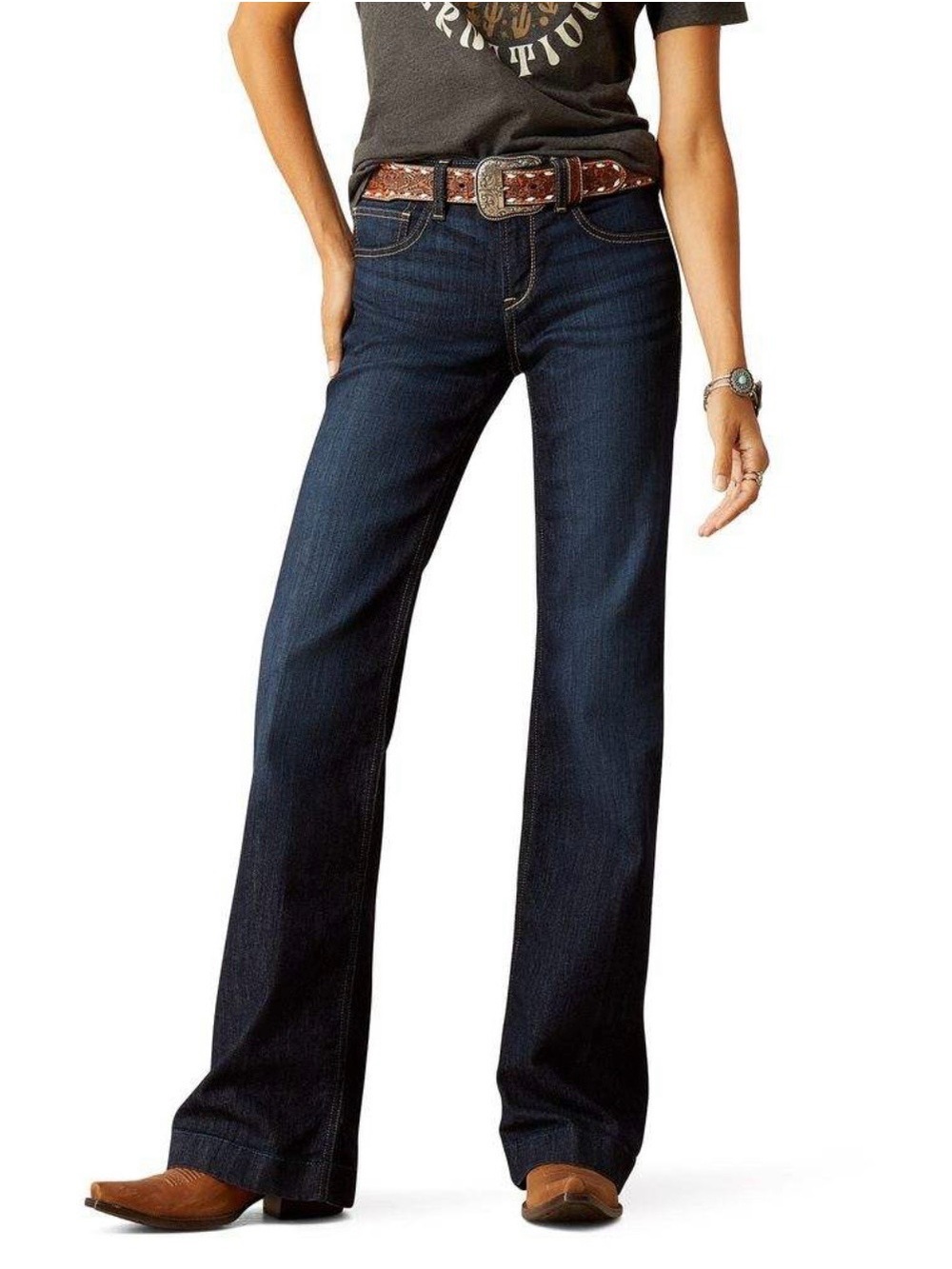 Ariat Women's Nashville Ophelia Perfect Rise Trouser Jeans 26L